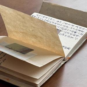 चीनी हस्तनिर्मित जर्नल उच्च सौंदर्य आला नोटबुक प्राकृतिक संयंत्र बनावट पेपर कवर वर्ग आकार लेटरप्रेस प्रिंटिंग - Product Image 3