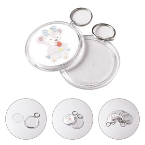 21904 <span class=keywords><strong>Mini</strong></span> <span class=keywords><strong>porte</strong></span>-clés <span class=keywords><strong>album</strong></span> <span class=keywords><strong>photo</strong></span> numérique rond en plastique transparent personnalisé en acrylique pour œuvres d'art - Product Image 2