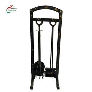 Usine directement fournir classique étoile feu <span class=keywords><strong>bois</strong></span> pinces fonte suspendu <span class=keywords><strong>cheminée</strong></span> accessoires ensemble d'outils - Product Image 1