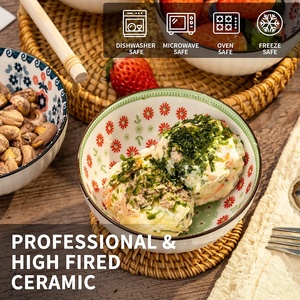 YCB-222 Hộp Quà Nhỏ Hoa <span class=keywords><strong>4</strong></span>.5 Inch Phong Cách Nhật Bản Giá Rẻ Bộ Bát Sứ Ramen Súp Gạo Cho Nhà Hàng - Product Image 3