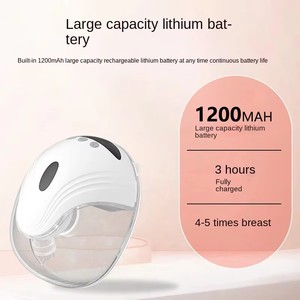 Tire-lait électrique sans fil rechargeable, portable et discret, en matériau PP, pour les mamans allaitantes au travail - Product Image 6