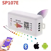 Contrôleur de musique LED SP107E, application LEDChord intelligente, synchronisation Bluetooth, couleur magique RGB, pixel DC5-24V, 960 pixels, portée de 15 m, adressable