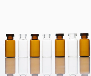 Venta al por mayor de botellas de vidrio personalizables para polvo liofilizado de péptidos de marca, con tapa personalizada, ecológicas y estériles, para el cuidado de la belleza. - Product Image 1