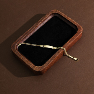 Bracelet en laiton plaqué or 14 carats pour <span class=keywords><strong>bébé</strong></span>, chaîne Figaro, personnalisable avec numéro, nom ou initiales, cadeau d'anniversaire, vente en gros de bijoux tendance CM - Product Image 4