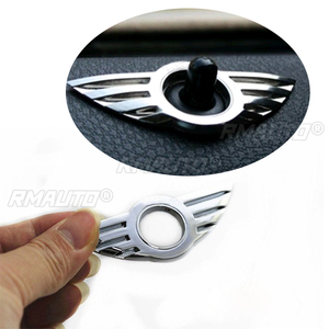 1 unidad de pegatinas de emblema de ala para el pino de bloqueo de puerta, accesorios para coche, para Mini Cooper Countryman R56 R50 R53 F56 F55 R60 R57 - Product Image 2