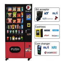 Máquina Expendedora de Bebidas y Snacks ZhongDa para Hospitales Pequeños, Sistema de Refrigeración por Compresor, Cumple con ADA, Pago NFC, SDK, Inventario