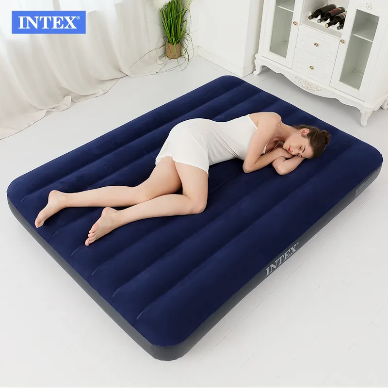 NEW in Box Intex Double Fabric Camping Mat AIRBED Inflatable Mattress Bed 68799 