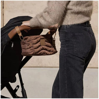 Sac de voyage pliable en nylon pour maman, multifonctionnel, imperméable, à suspendre à la poussette, sac à couches pour bébé, grande capacité, fermeture à glissière