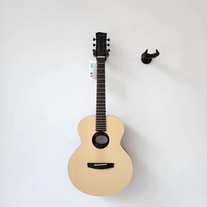 جيتار كهربائي إنيا EM-X0/EQ مقاس 36 بوصة، إصدار صندوقي، من خشب الماهوجني الأفريقي، 18 سنًا، مفاتيح أوتار مغلقة من الفولاذ الأسود، جيتار شعبي للسفر - Product Image 5