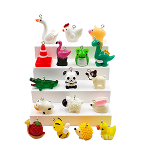 Los colgantes de animales acrílicos más vendidos de Miaoys, pato, ganso y oso en 3D de dibujos animados, piezas de accesorios para bricolaje. - Product Image 1