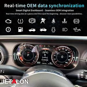 Panel de Instrumentos LCD para Automóvil de Alta Definición de 12.3 Pulgadas para Jeep Wrangler 2018-2022, Pantalla de Mapa, Interfaz de Usuario Multicolor, Android - Product Image 3