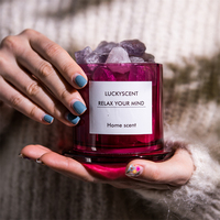 Au détail Essentiel Huile Parfum En Verre De Couleur Claire Cristal Diffuseur Aromathérapie Pierres Ensemble