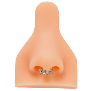 เครื่องประดับที่ดีสำหรับเด็กที่ใส่ใจแฟชั่นแหวนเจาะร่างกายขัดสูง ASTM F136งูส่วนจมูก - Product Image 6