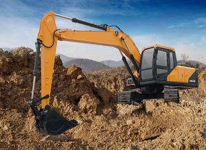 Excavadora de orugas de alta eficiencia de 22 toneladas de marca superior 215VS con accesorios de cucharón, 1 año de garantía, precio competitivo para motor y bomba - Product Image 2