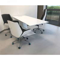 Offre Spéciale Z Forme Blanc Marbre Pierre Home Office Table Executive Desk Ordinateur pour 1 personne