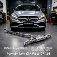 Système d'échappement Valvetronic OEM ODM pour Mercedes-Benz CLA250 W177 2.0T, silencieux SS304, amélioration des performances de l'échappement