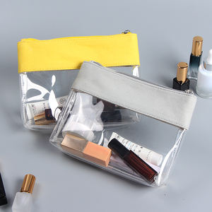 Bolsa de Cosméticos Transparente Impermeable de PVC para Baño, Etiqueta Personalizada, Bolsa de <span class=keywords><strong>Maquillaje</strong></span> y Joyería de PVC Transparente - Product Image 1