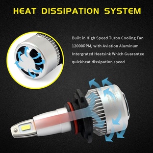 Raych R4 led H8 a mené des ampoules de phare 80W mené le Kit de Conversion de phares Refroidissent le Blanc design mini taille - Product Image 4