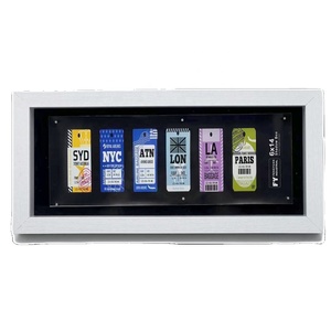 Hiện đại 7x15 MDF bóng hộp nhung Hội Đồng Quản Trị sâu bằng gỗ kính hiển thị trường hợp khung ảnh DIY <span class=keywords><strong>3D</strong></span> phong cảnh mẫu miễn phí plexiglass - Product Image 1