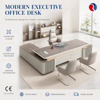 Bureau de direction moderne en bois, mobilier de bureau de luxe