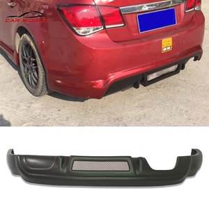 Korea Style <b>Car</b> Body Kits Rear <b>Diffuser</b> Lip for 2014-2017 ABS Front Lip Side Skirts New Glue Install Screw-On - Product Image 4