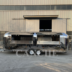 Camion de restauration mobile moderne en acier inoxydable pour pizzas, hot-dogs et glaces, avec équipement de cuisine complet, à vendre - Product Image 6