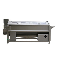 Dezoton Automatische Aardappel-Taro Was- en Schilmachine Borstelrol Groenteschiller Spirale Borstel Schilmachine