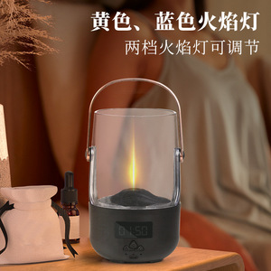Nuevo humidificador aromático de escritorio para el hogar, negro, con alimentación USB, pequeño, portátil, de 0.5L, con temporizador, para uso en el dormitorio. - Product Image 5