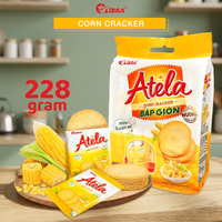 Novedad 2026: Snack Crujiente de Crema de Maíz Tostado Salado, Bolsa de 228g, Bajo en Grasa, Alto Margen, Fábrica OEM ODM
