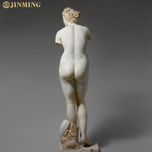 Natürliche antike weibliche Statue, schöne weiße westliche Marmor nackte weibliche Skulptur, Garten dekorative Kunst weibliche Statue - Product Image 5