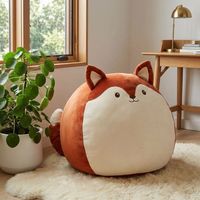 Bolsa de Almacenamiento de Juguetes con Forma de Animal, Organizador Tipo Puff, Funda de Felpa Suave con Diseño de Gato para Organizar Juguetes Infantiles