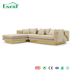 Divano Modulare di Lusso <span class=keywords><strong>Italiano</strong></span> a 7 Posti, Sofà in Tessuto Imbottito di Alta Gamma per Villa e Hotel, Soluzione Completa per Arredamento - Product Image 1