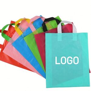 Sacs en plastique en gros, sacs de courses en plastique personnalisés pour vêtements, sacs de courses en plastique découpés à la forme, sacs de courses en plastique bon marché - Product Image 1
