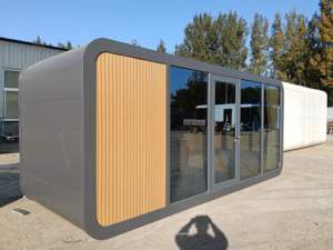 Maisonnette Préfabriquée Écologique Moderne en Panneaux Sandwich à Structure Acier <span class=keywords><strong>pour</strong></span> Location, Hôtels, Bureaux, avec Salle de Bain Privative - Product Image 3