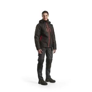 BLAKLADER-Chaqueta de concha forrada ligera para mujer 497219779956M Negro/Rojo-CHAQUETAS DE TRABAJO EAN 7330509684719 - Product Image 3
