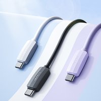 Câble USB A vers USB C en silicone Toocki 3A à charge rapide, noir, violet, blanc, couleurs fraîches, cordon de chargeur de type C pour téléphone
