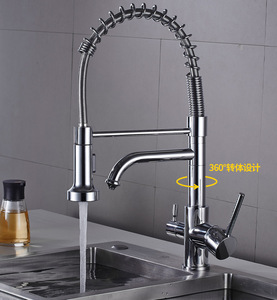 <span class=keywords><strong>Rubinetto</strong></span> da <span class=keywords><strong>Cucina</strong></span> a 3 Vie con Doppia Leva e Sistema di Osmosi per Acqua Potabile, <span class=keywords><strong>Rubinetto</strong></span> per Lavello con Tubo Flessibile - Product Image 2