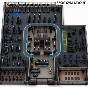 Paquete de Equipos de Gimnasio OEM ODM de 550 m², Equipo de Fitness Integral, Máquinas de Fuerza y Cardio, Banco de Extensión Lumbar, Banco de Press - Product Image 3