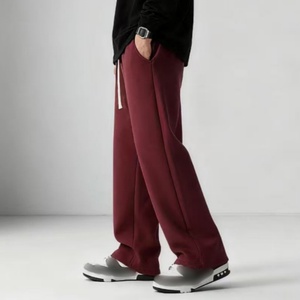 TKAN118D OEM Pantalon de survêtement évasé unisexe personnalisé Pantalon de survêtement évasé en coton et nylon Pantalon de survêtement décontracté pour homme avec pantalon de survêtement évasé - Product Image 1