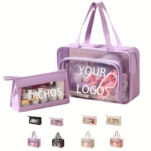 PVC Portable Waterproof Fashion Waterproof Transparent PVC Cosmetics Storage & Shopping <b>Bag</b> - Product Image 1