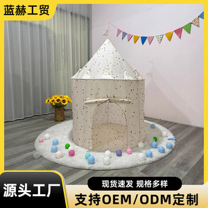 Carpa de juegos infantil, castillo de tela, casa de juguete para interiores y exteriores, para niños de 2 a 6 años, diseño unisex - Product Image 5