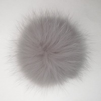 Pompons / Boules en fourrure de renard haute qualité, colorés, écologiques, vente en gros d'usine, taille 10 cm