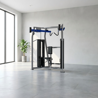 Máquina Comercial de Polea para Ejercicios de Espalda, Equipo de Entrenamiento de Fuerza para Gimnasio, Máquina de Remo Lateral Selectorizada para Espalda Alta