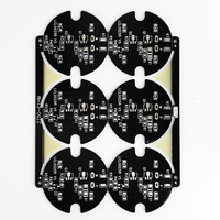 Surface HAL matérielle noire simple face de carte PCB FR4 pour la position avant de position arrière de marqueur latéral de dégagement de lumière de LED d'automobile