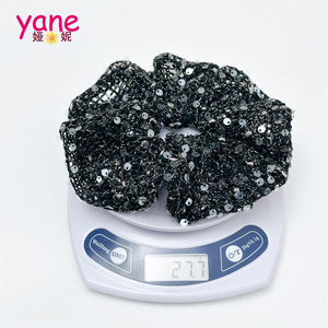 Scrunchie Korea Berpayet, Ikat Rambut Berongga, Kepang Vintage Ukuran Besar, Tali Rambut untuk Kuncir Kuda - Product Image 3