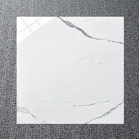 Offre Spéciale 600x600 800x800 Carreaux de Céramique Brillants Poli Vitrés Porcelanto pour Salle de Bains Hall pour Sol Mur Blanc Marbre Porcelaine
