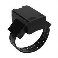 Bracelet électronique de cheville pour prisonniers atteints de la maladie d'Alzheimer avec WIFI GPS Bouton SOS Carte SIM 4G Longue durée de vie de la batterie (>96H) Garantie 1 an