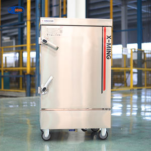 เครื่องนึ่งอาหารไฟฟ้าขนาด50กก. แบบม้วนทำจากสแตนเลส12ถาดเครื่องนึ่งอาหารความจุขนาดใหญ่ - Product Image 1