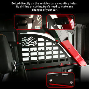 Kit Panel Gantung Organizer Braket Penyimpanan Jendela Belakang untuk Aksesori Ford Bronco 2021 2022 2 4 Pintu - Product Image 4