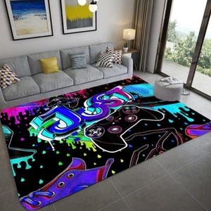 Tapis colorés sans perte antidérapant petit tapis <span class=keywords><strong>de</strong></span> chambre d'adolescent fausse laine doux mignon dessin animé tapis - Product Image 5